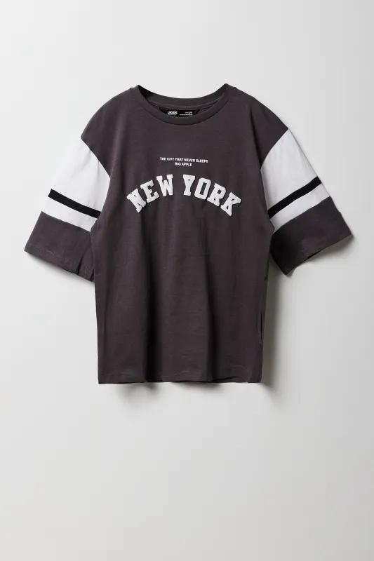 Boys Destination Graphic Colour Block T-Shirt sold by Urban Planet