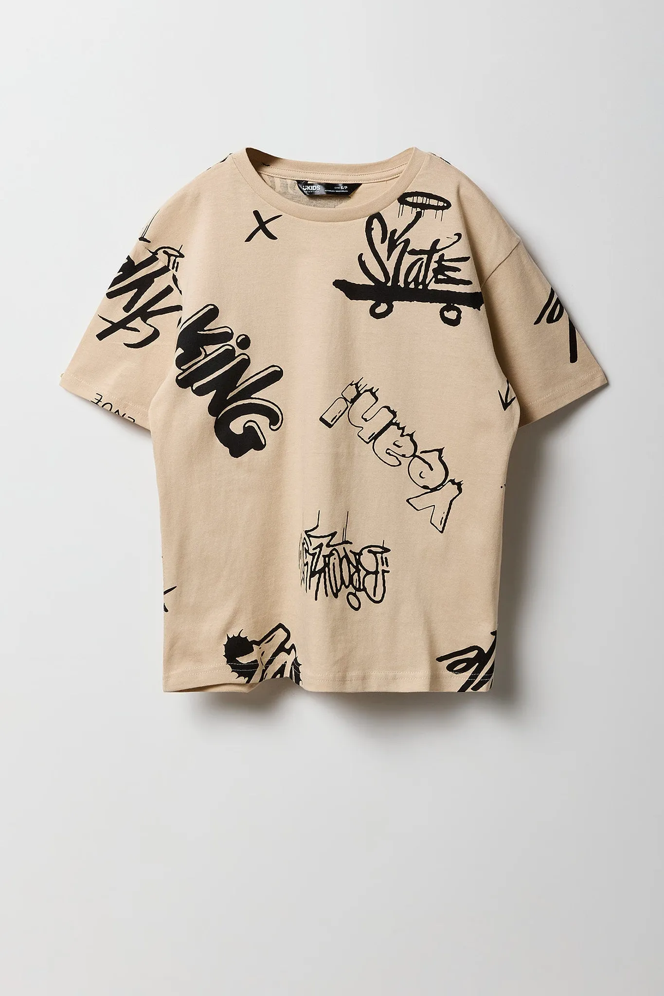 Boys Graffiti Printed Graphic T-Shirt sold by Urban Planet