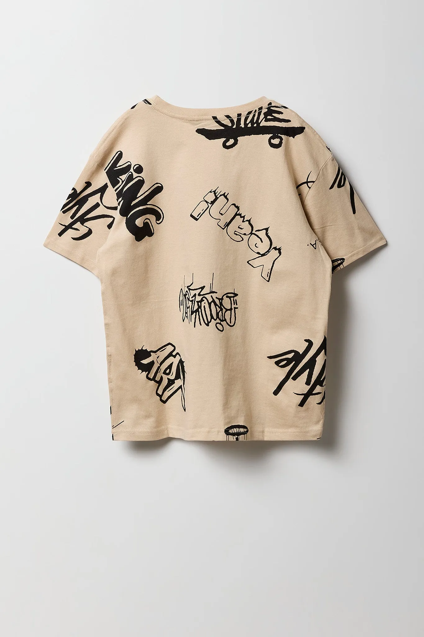 Boys Graffiti Printed Graphic T-Shirt sold by Urban Planet product image thumbnail 2