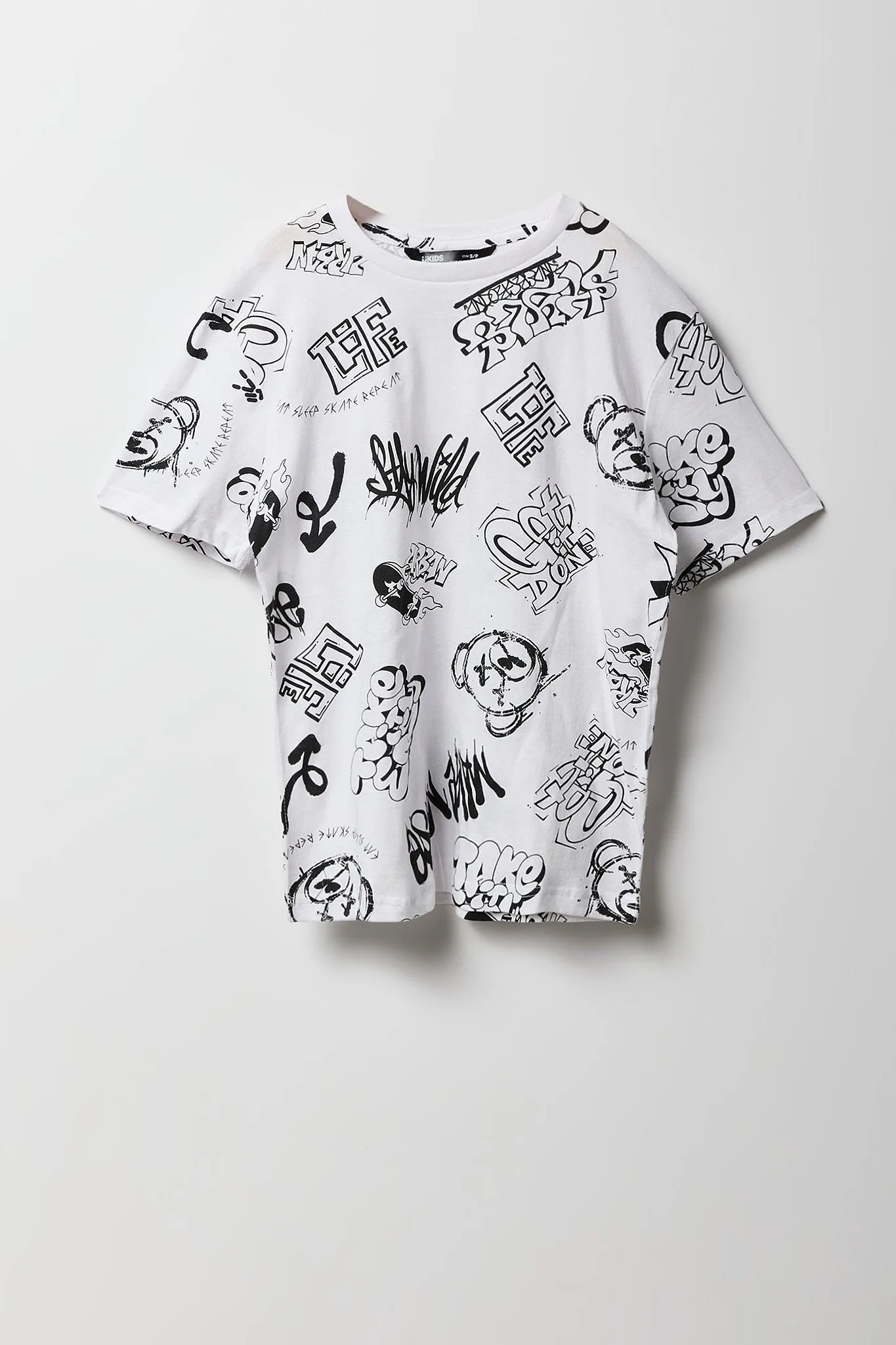 Boys Graffiti Printed Graphic T-Shirt sold by Urban Planet product image thumbnail 5