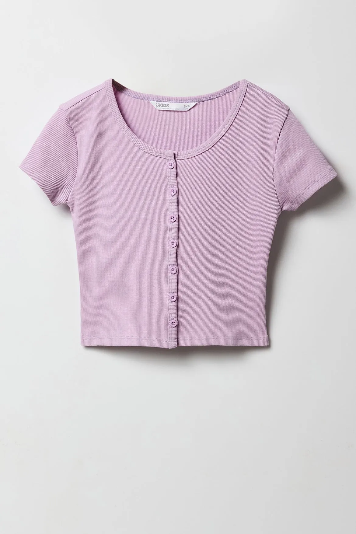 T-shirt boutonné côtelé pour fille sold by Urban Planet