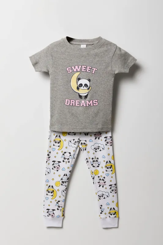 Ensemble pyjama avec t-shirt et jogger imprimés pour toute-petite sold by Urban Planet