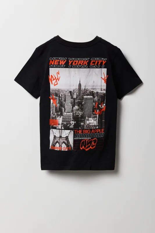 T-shirt à imprimé NYC City Never Sleeps pour garçon sold by Urban Planet