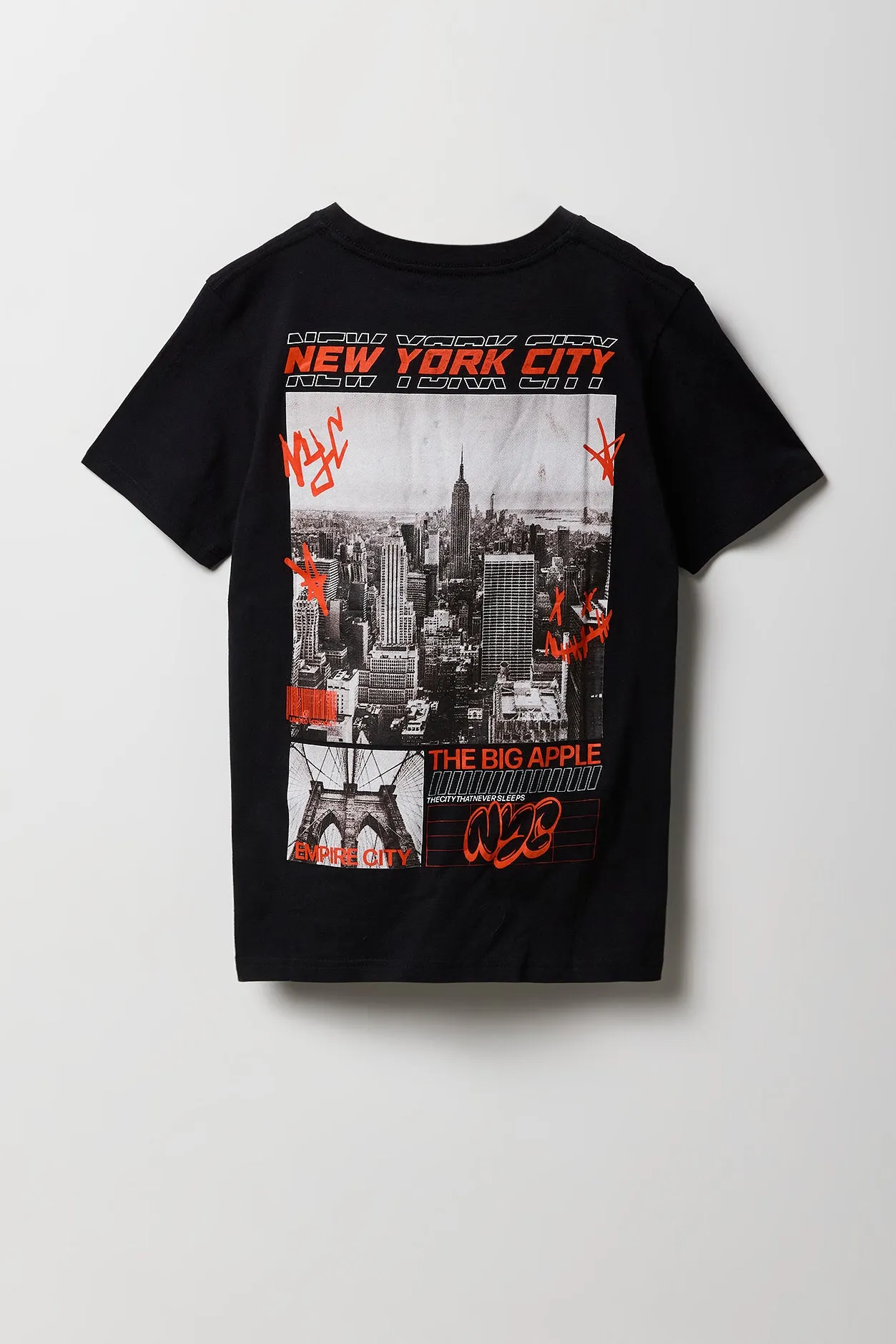 T-shirt à imprimé NYC City Never Sleeps pour garçon sold by Urban Planet