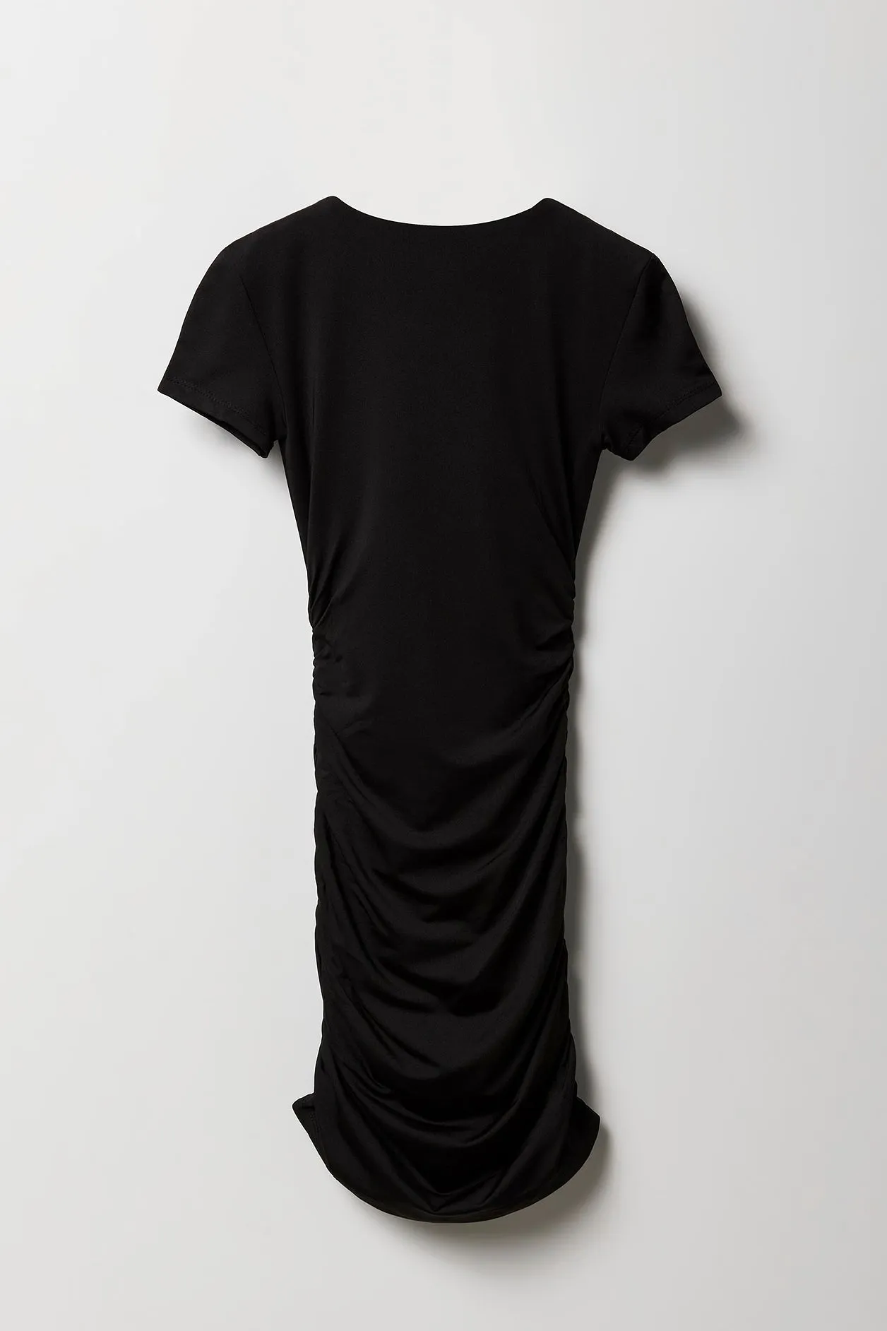 Girls Ruched Short Sleeve Dress sold by Urban Planet product image thumbnail 4