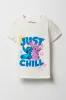 Girls Stitch Just Chill Graphic T-Shirt sold by Urban Planet