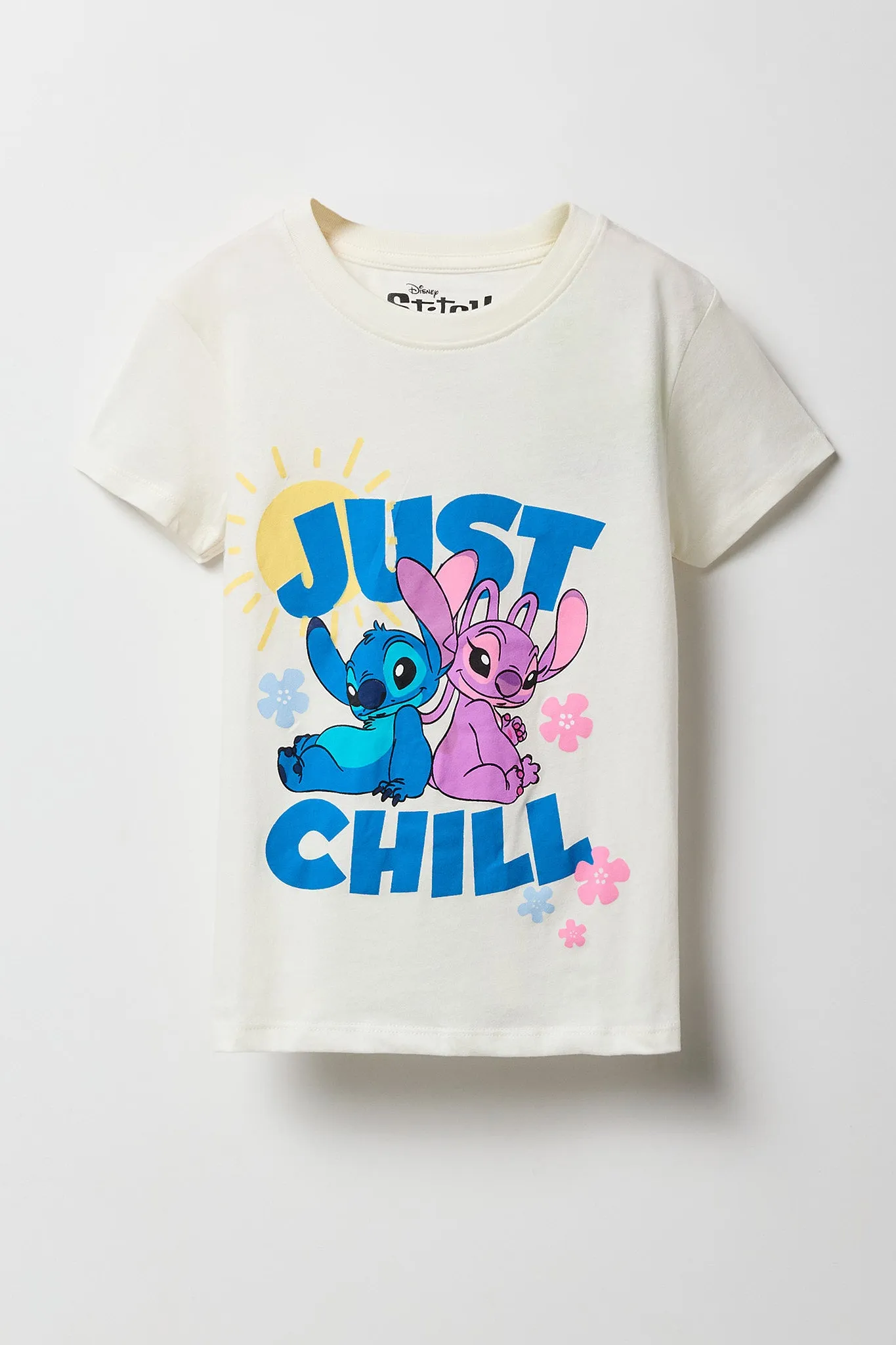 T-shirt à imprimé Stitch Just Chill pour fille sold by Urban Planet