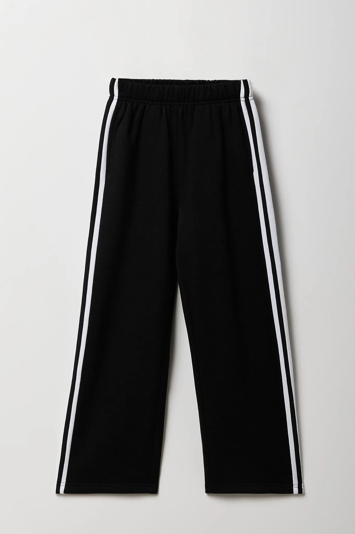 Girls Side Striped Wide Leg Fleece Sweatpant sold by Urban Planet product image thumbnail 3