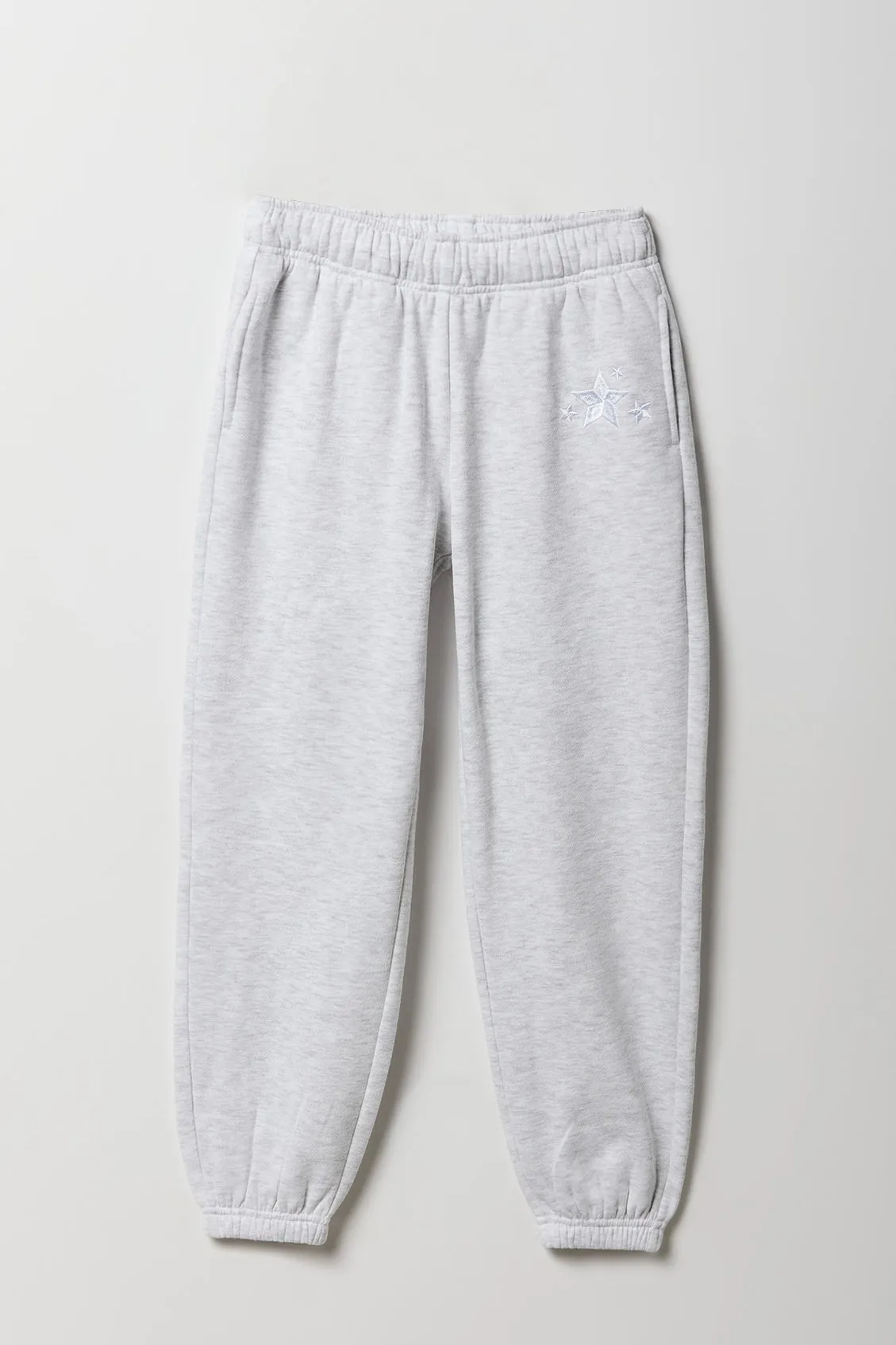 Girls Embroidered Fleece Jogger sold by Urban Planet product image thumbnail 3