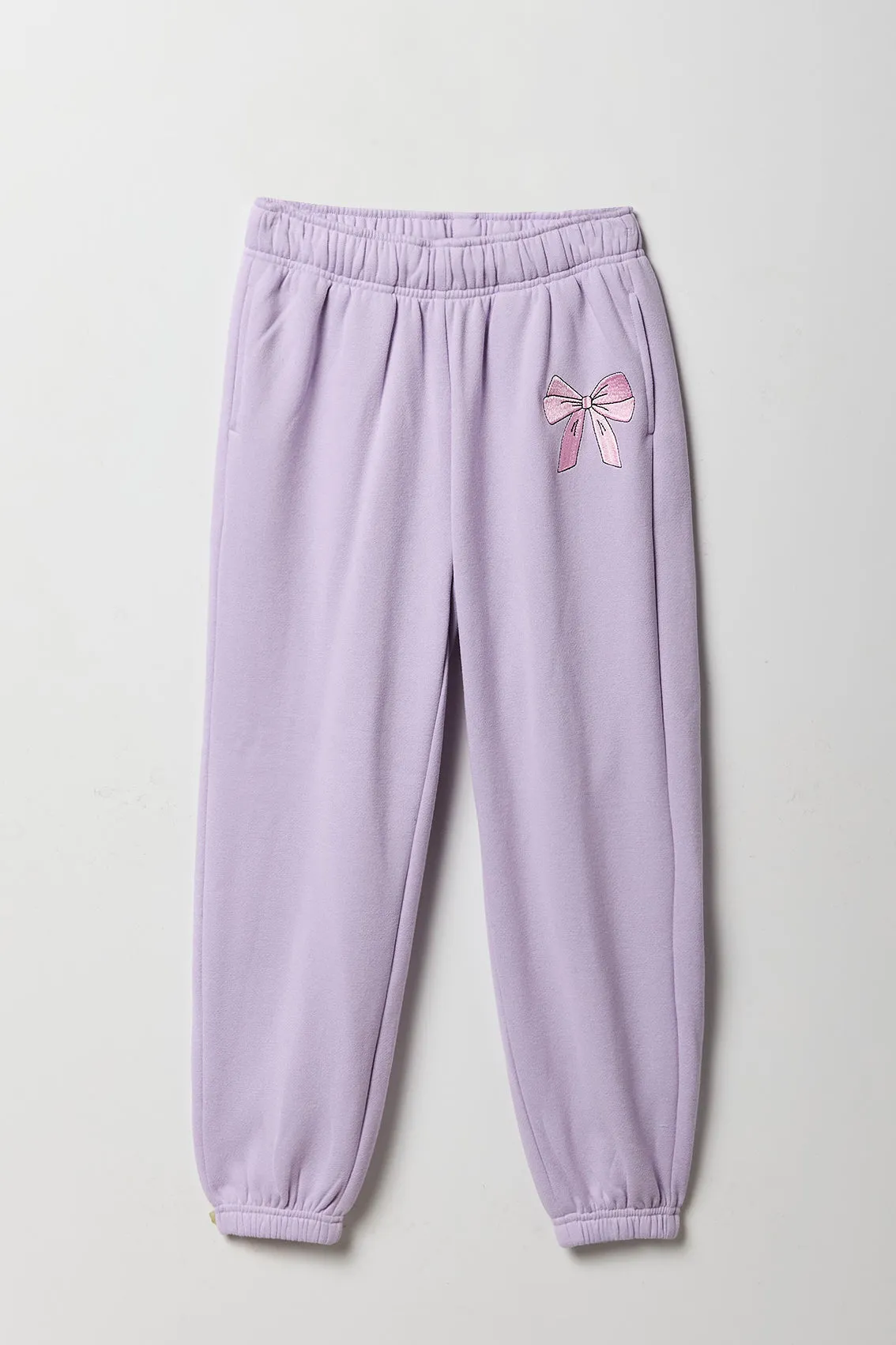 Girls Embroidered Fleece Jogger sold by Urban Planet