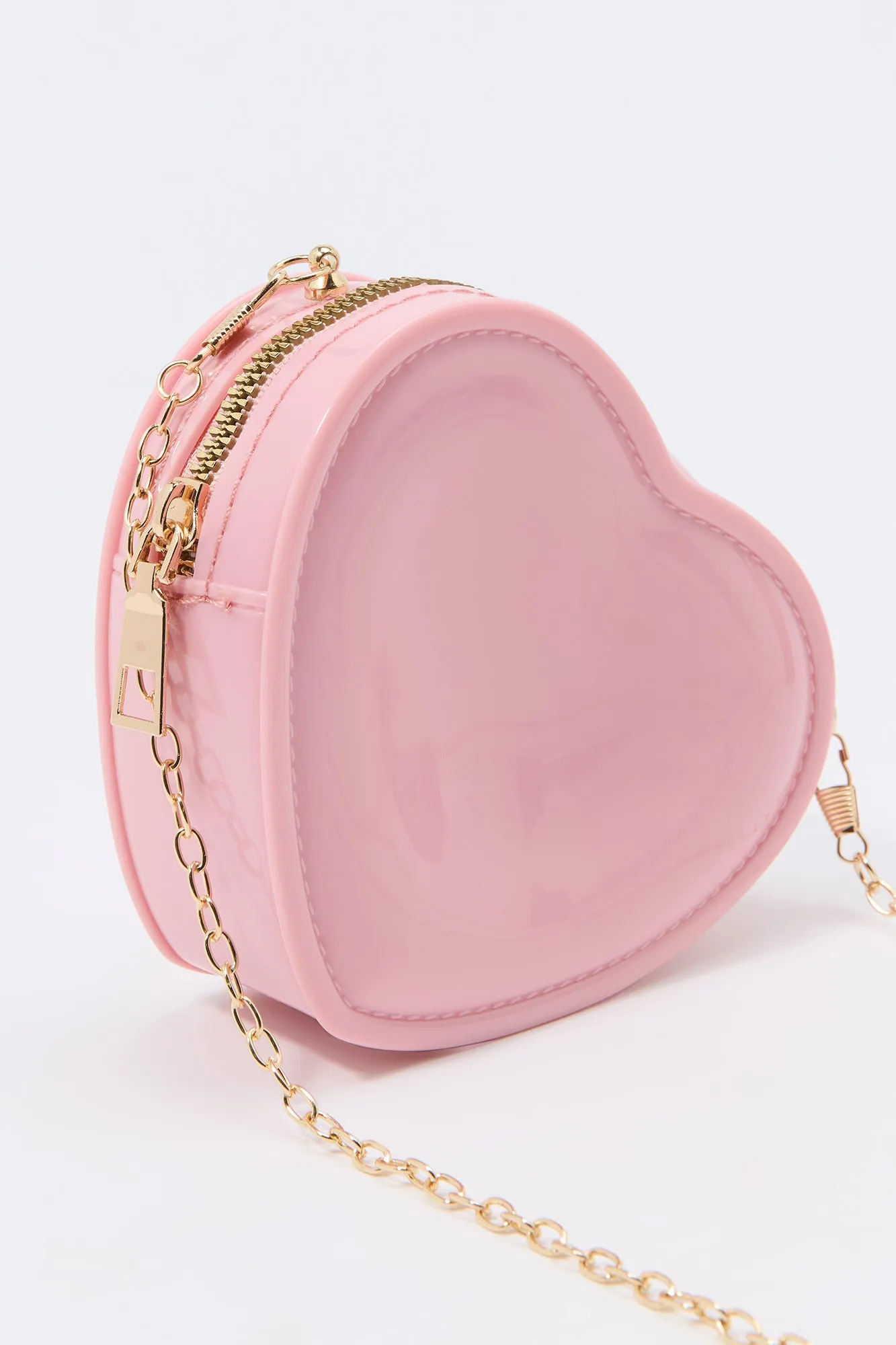 Girls Heart Shaped Crossbody Purse sold by Urban Planet product image thumbnail 2