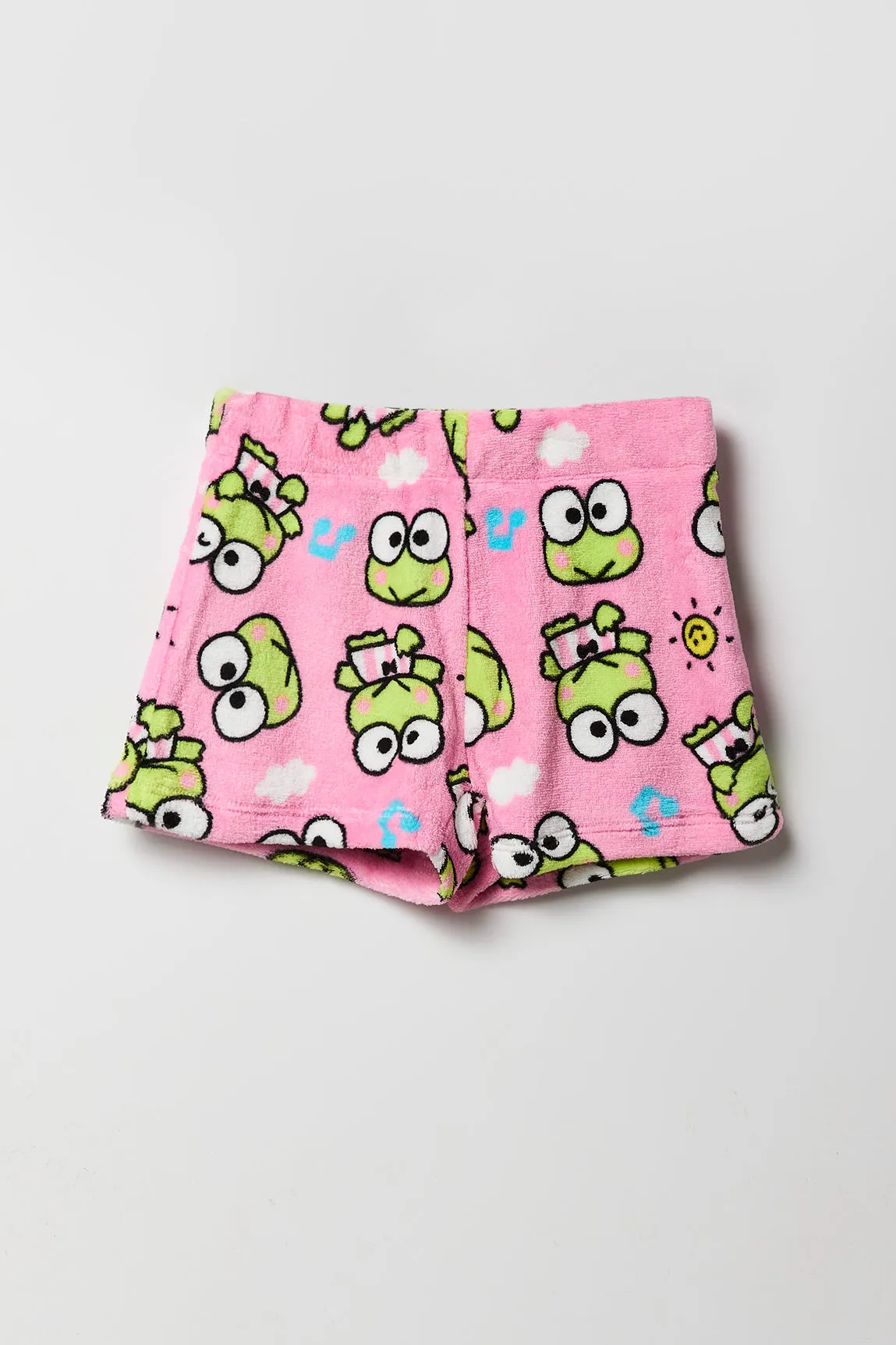 Girls Keroppi T-Shirt & Plush Short 2 Piece Pajama Set sold by Urban Planet product image thumbnail 4