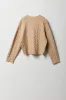 Girls Embroidered Cable Knit Cardigan sold by Urban Planet