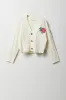 Girls Embroidered Cable Knit Cardigan sold by Urban Planet
