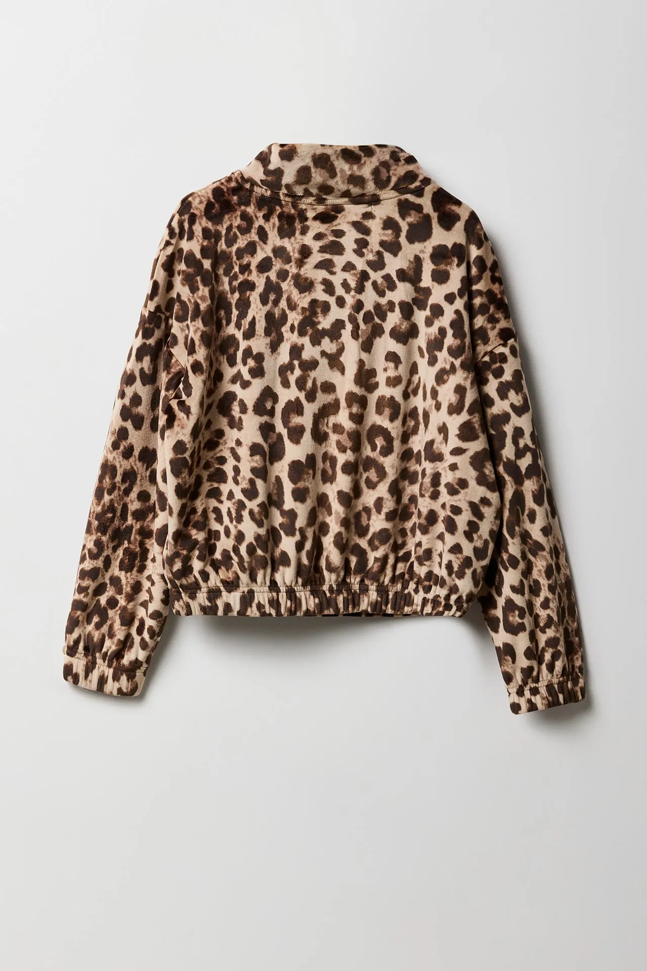 Girls Velour Quarter Zip Sweatshirt sold by Urban Planet product image thumbnail 2