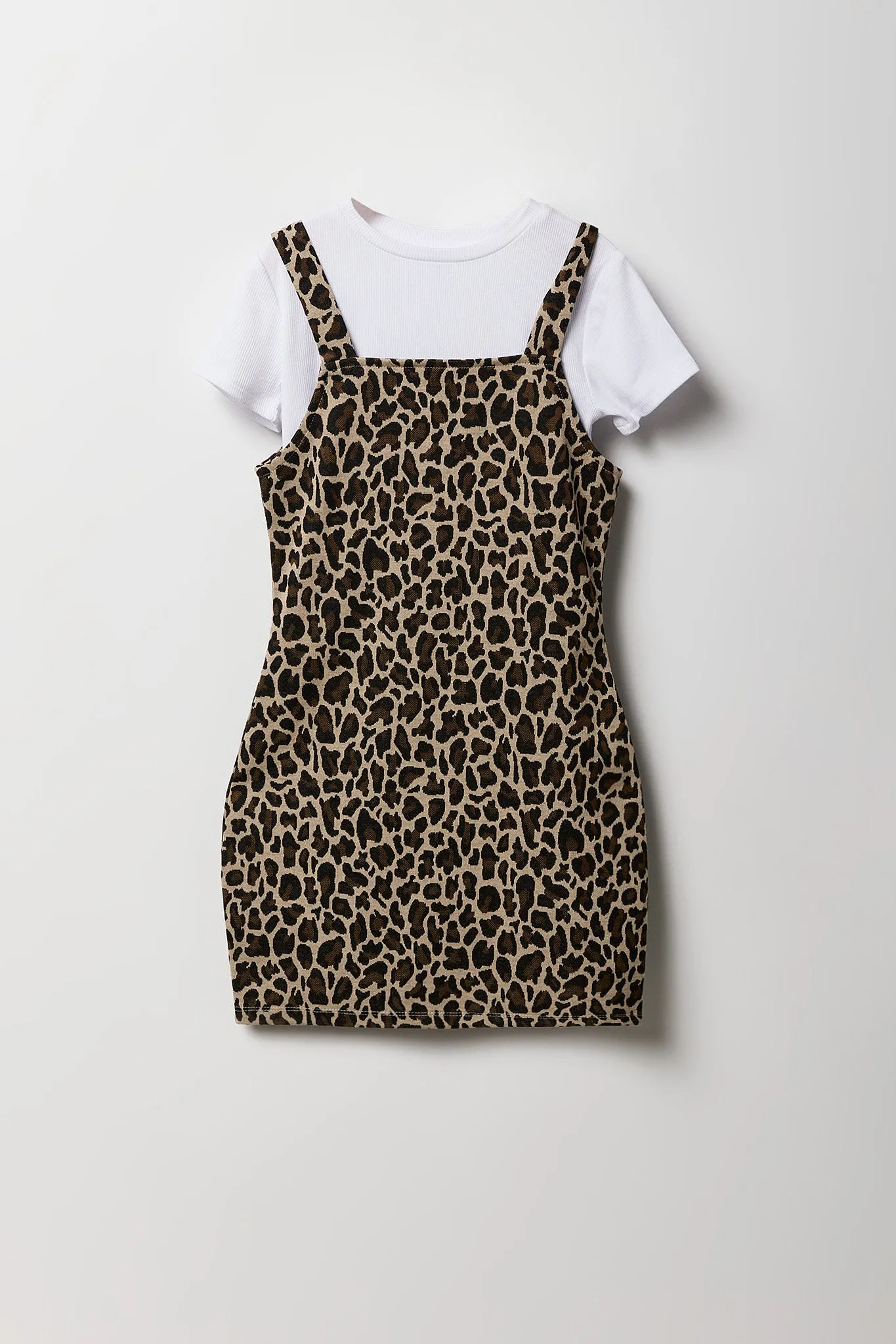 Ensemble avec robe en tricot jacquard et haut à manches courtes pour fille sold by Urban Planet