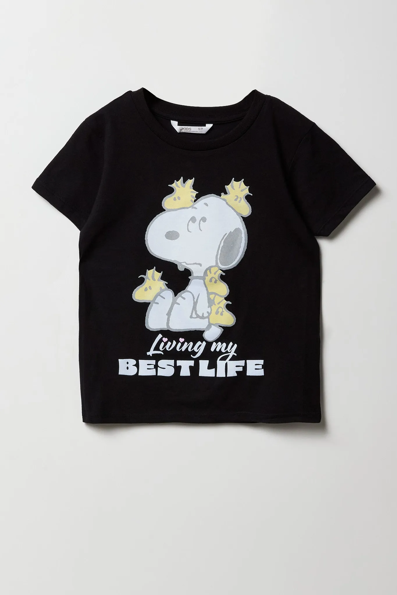 T-shirt à imprimé Snoopy Best Life pour fille sold by Urban Planet