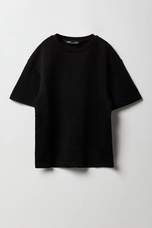 Boys Textured T-Shirt sold by Urban Planet