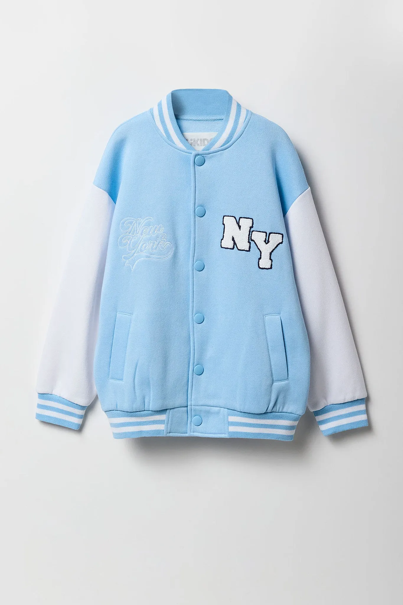 Blouson de style universitaire en molleton avec motif brodé en chenille pour fille sold by Urban Planet