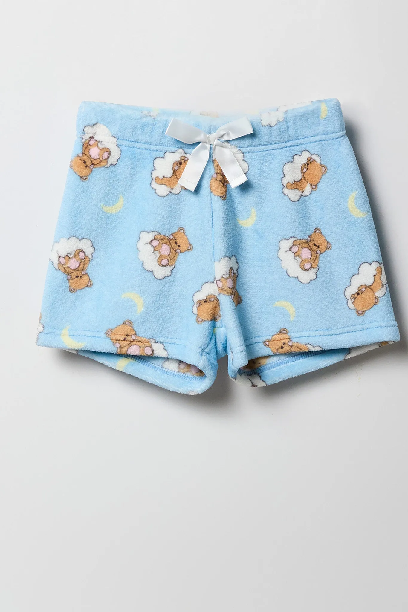 Ensemble-pyajama deux pièces t-shirt et short pelucheux imprimés pour filles sold by Urban Planet product image thumbnail 4