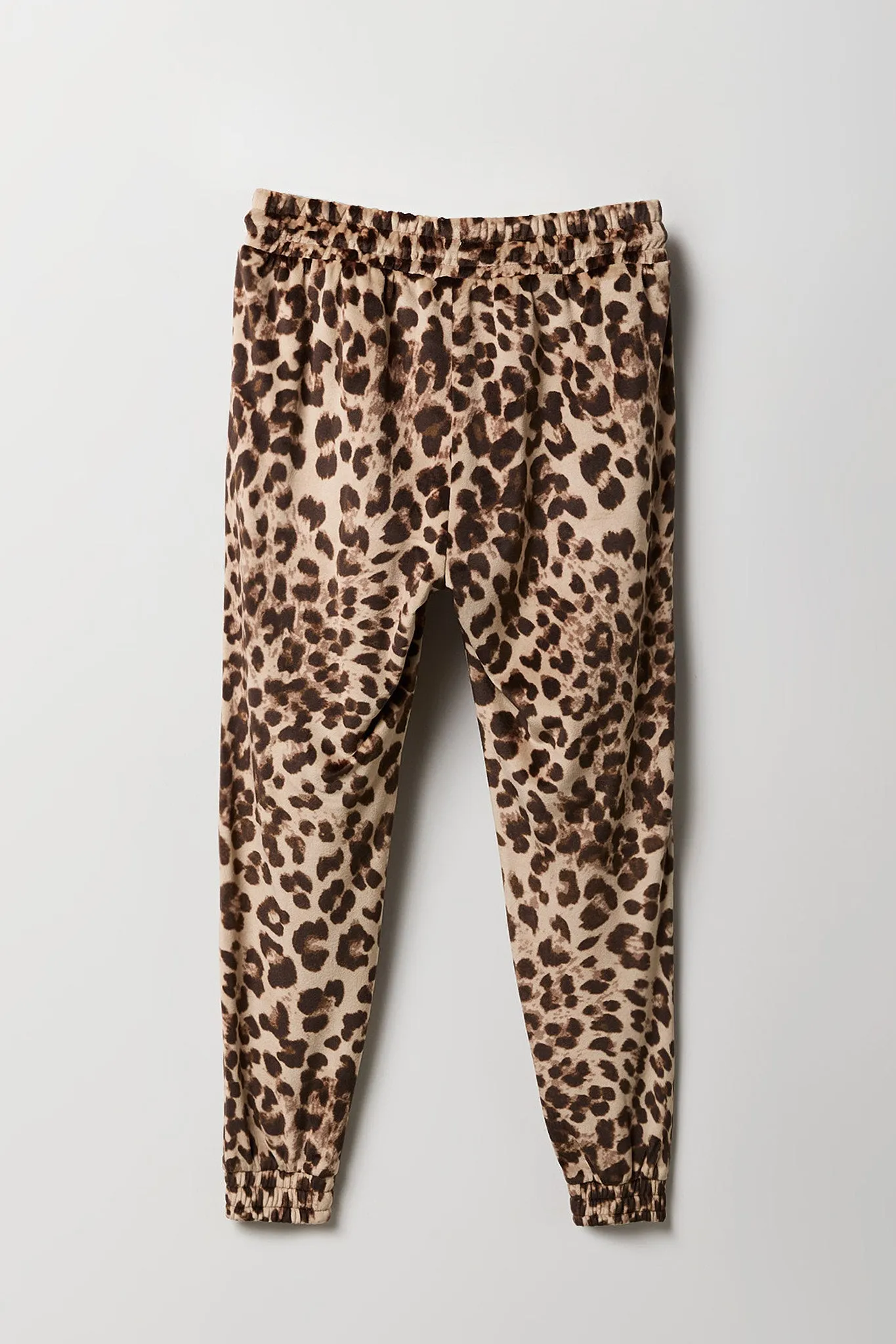 Girls Velour Cheetah Print Jogger sold by Urban Planet product image thumbnail 2