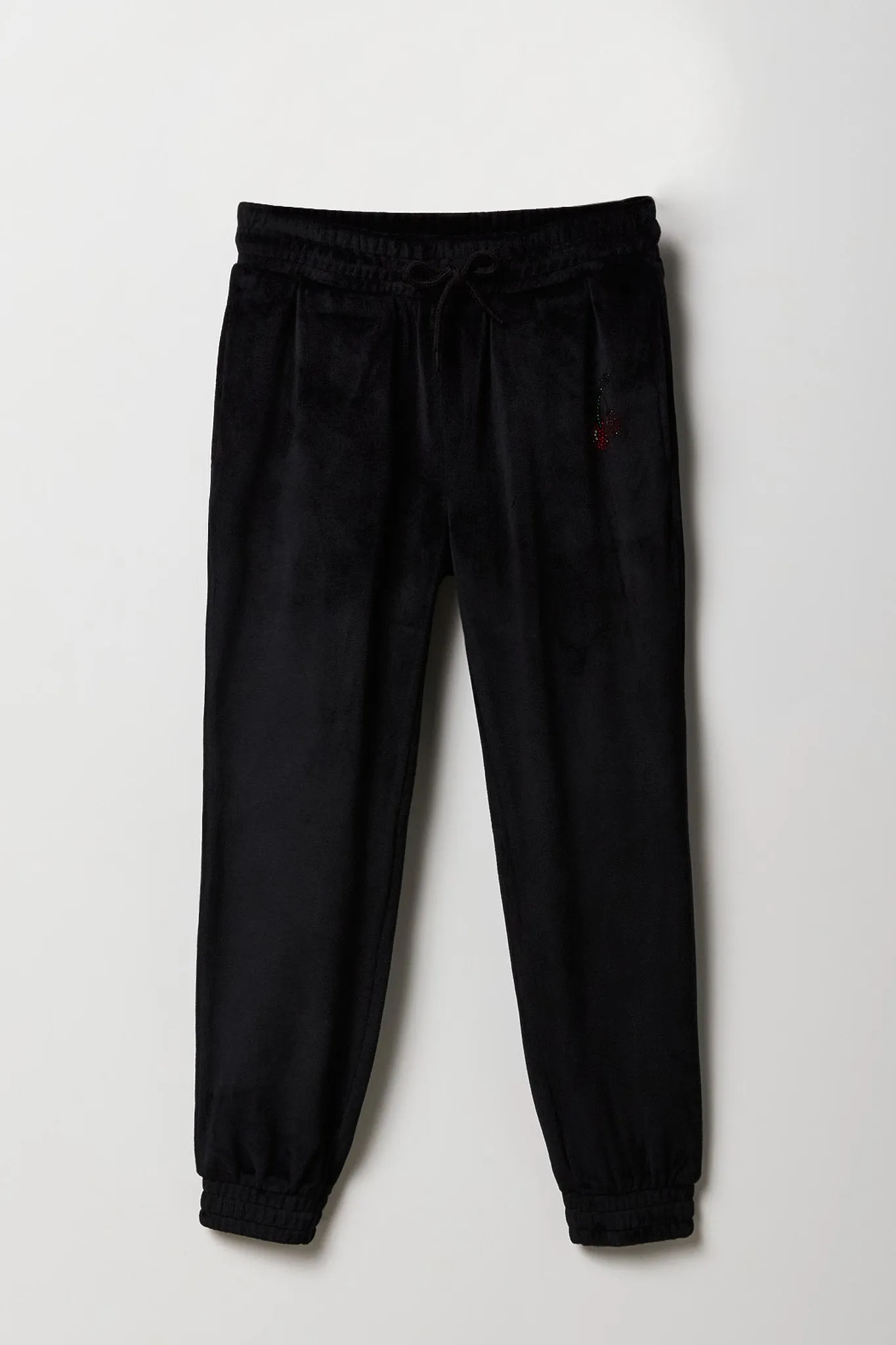 Girls Velour Rhinestone Jogger sold by Urban Planet product image thumbnail 3