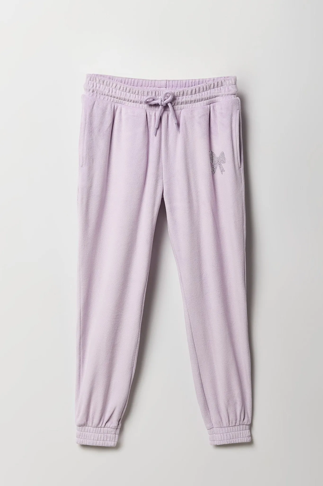 Girls Velour Rhinestone Jogger sold by Urban Planet product image thumbnail 5