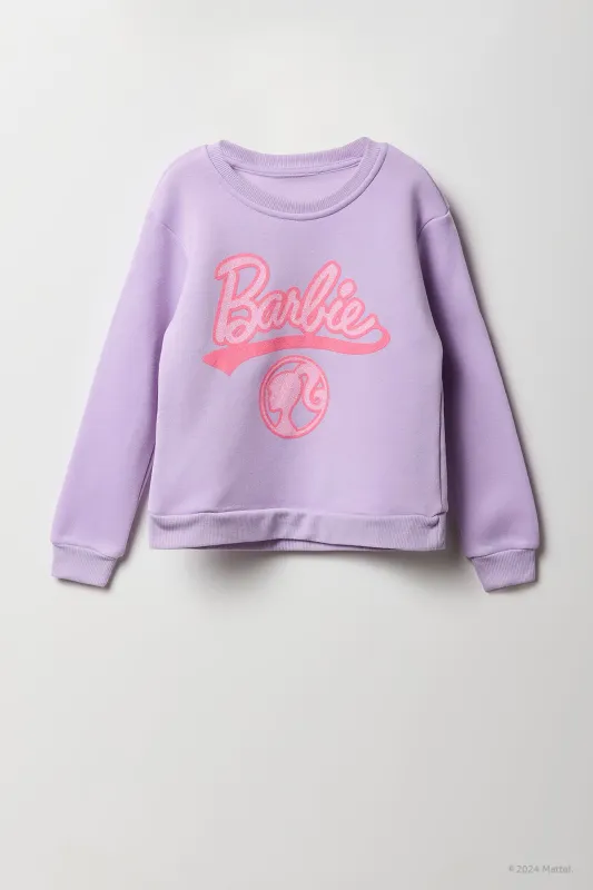 Barbie™ Girls Sparkle Graphic Fleece Sweatshirt sold by Urban Planet
