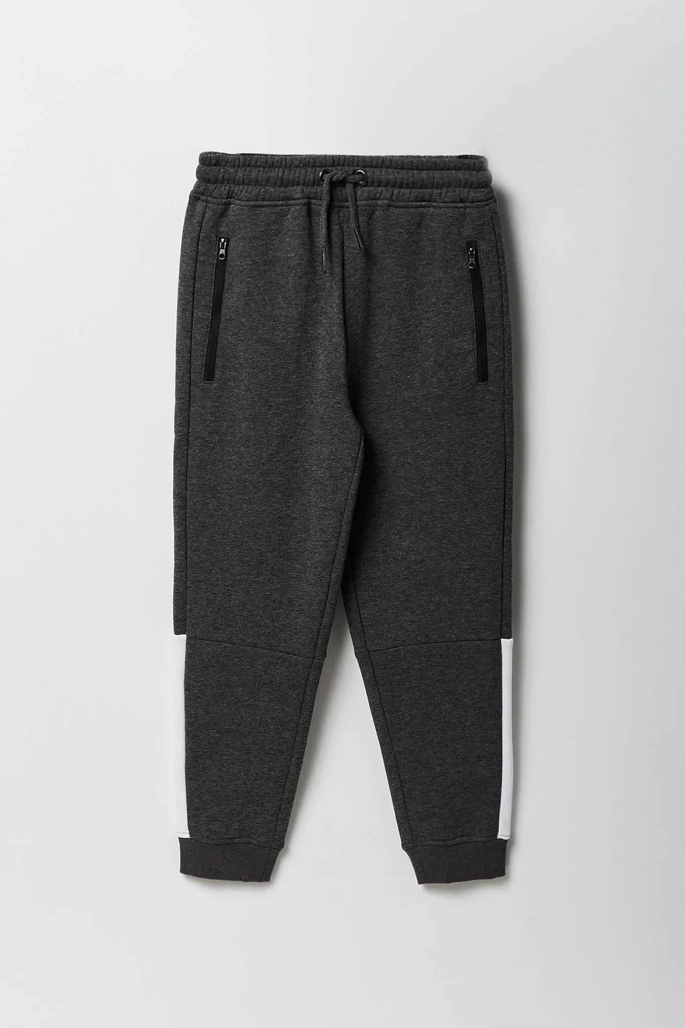 Boys Colourblock Zip Pocket Fleece Jogger sold by Urban Planet