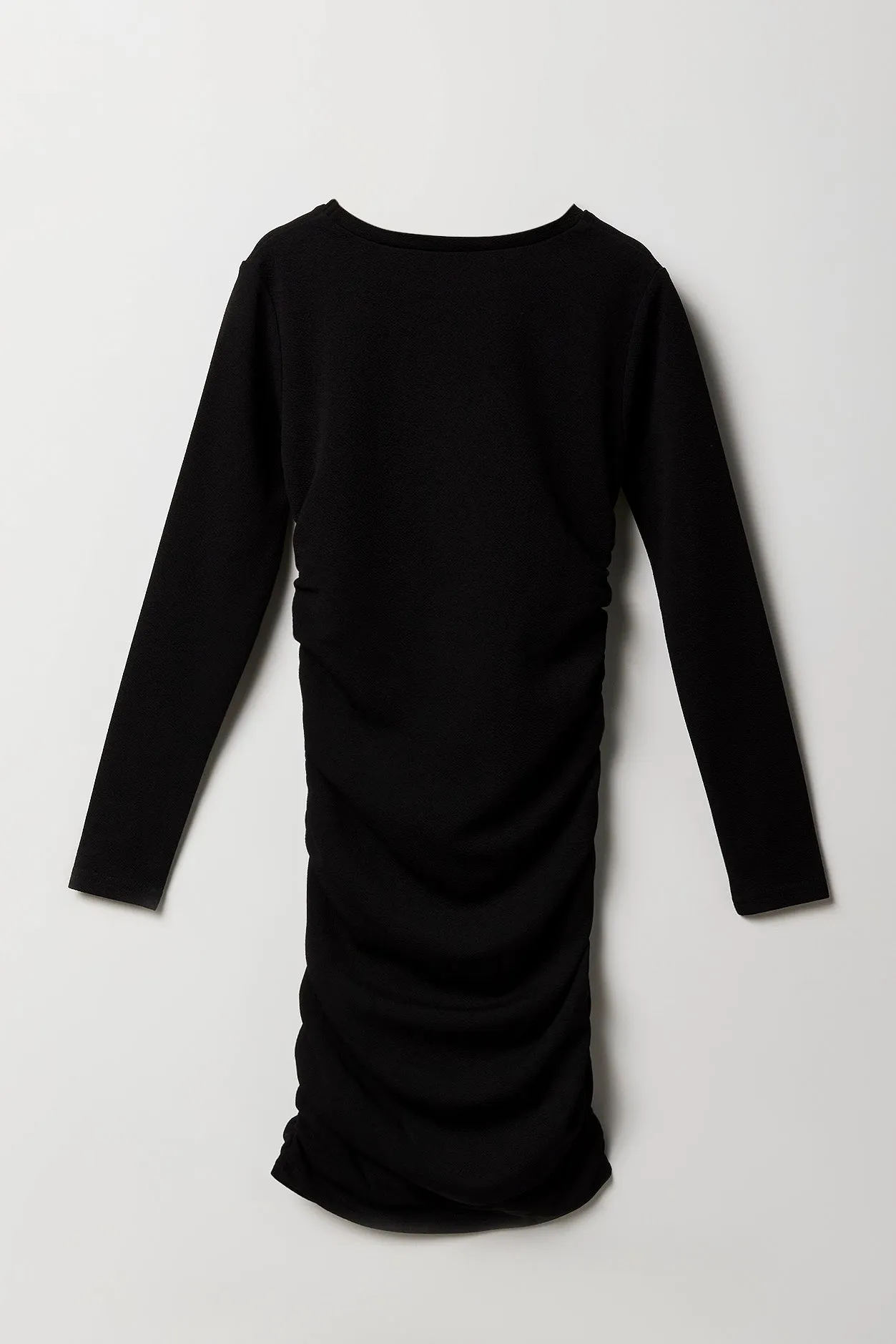 Girls Side Ruched Long Sleeve Dress sold by Urban Planet product image thumbnail 4