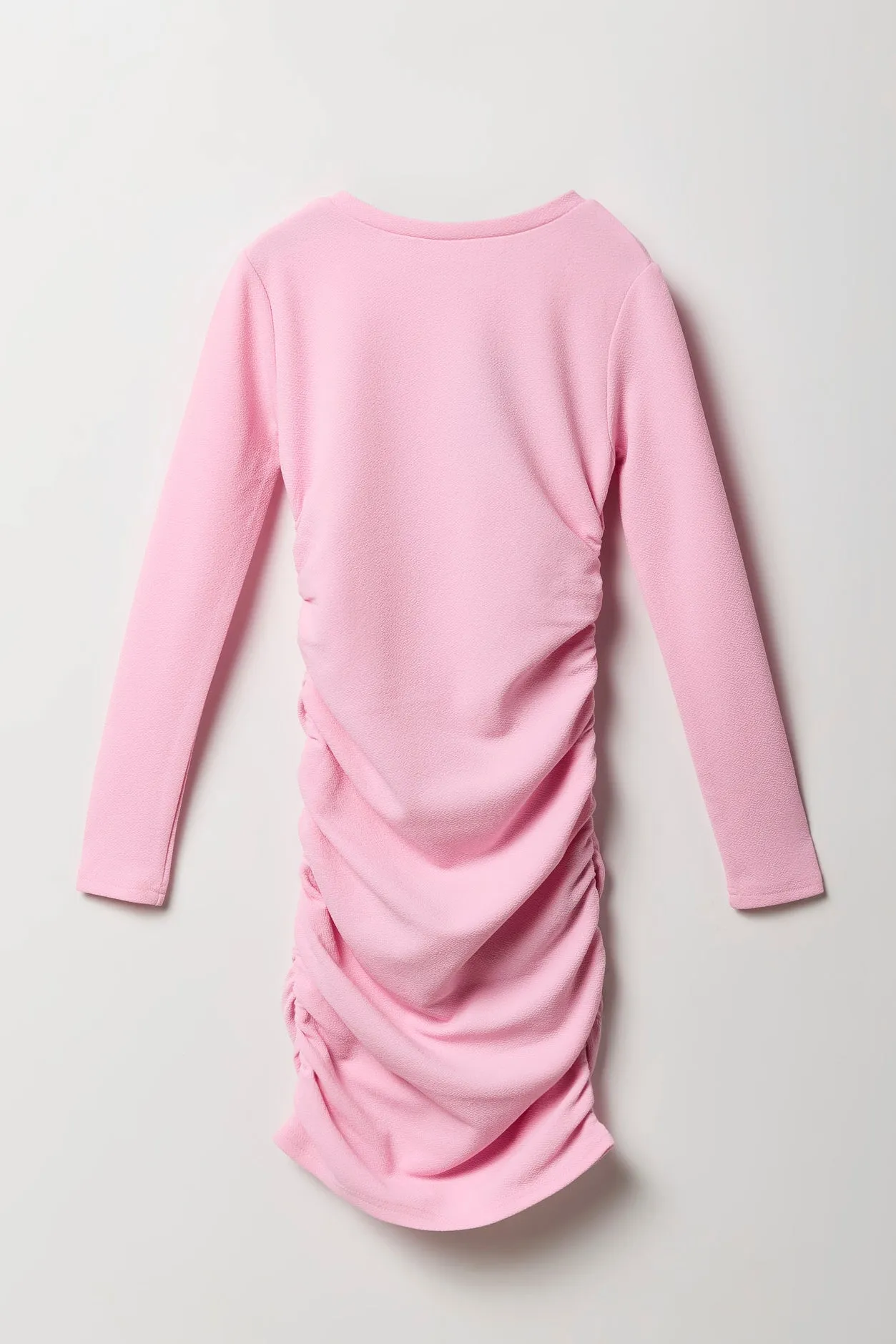 Girls Side Ruched Long Sleeve Dress sold by Urban Planet product image thumbnail 2