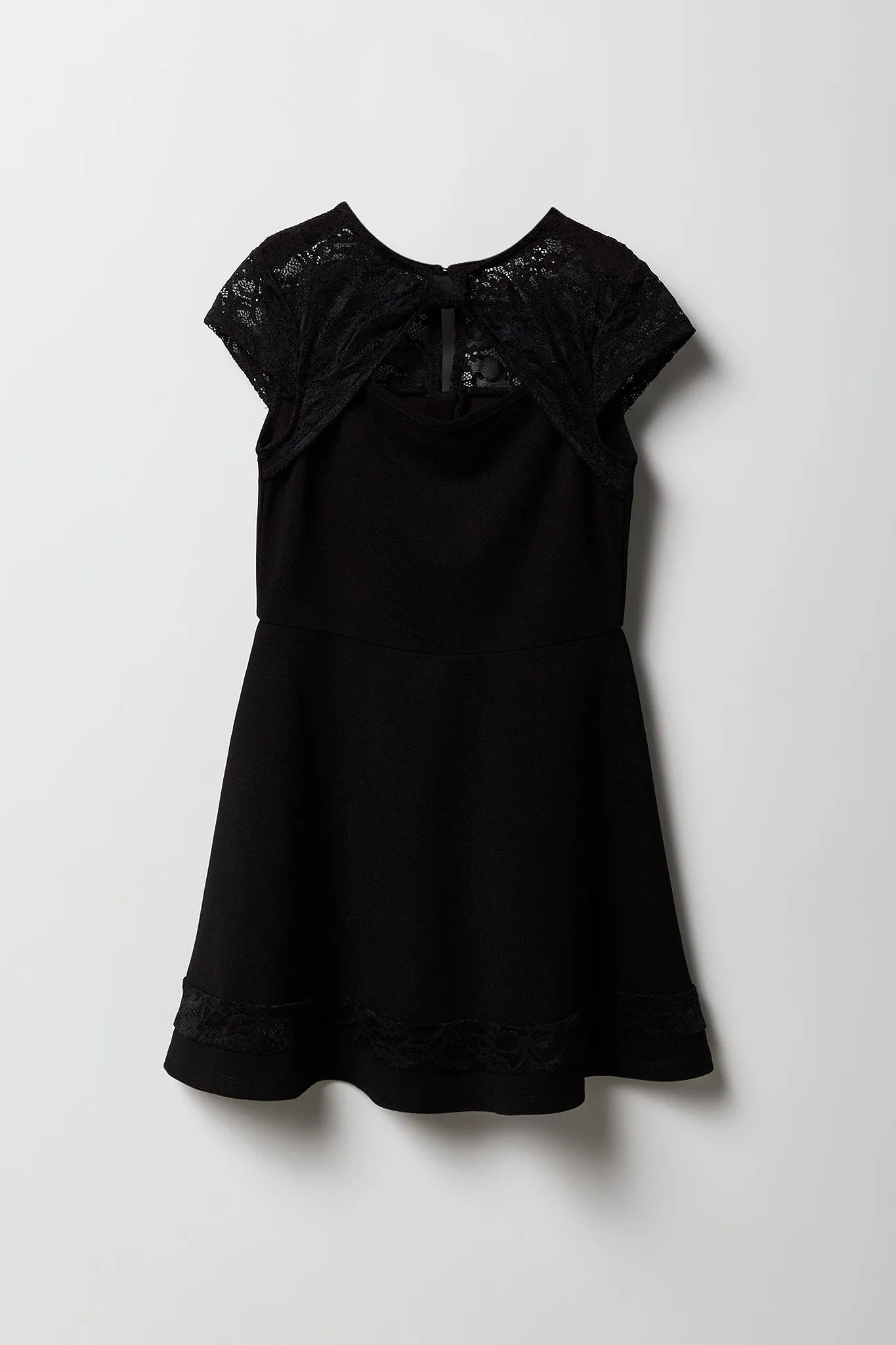 Girls Lace Trim Skater Dress sold by Urban Planet product image thumbnail 3