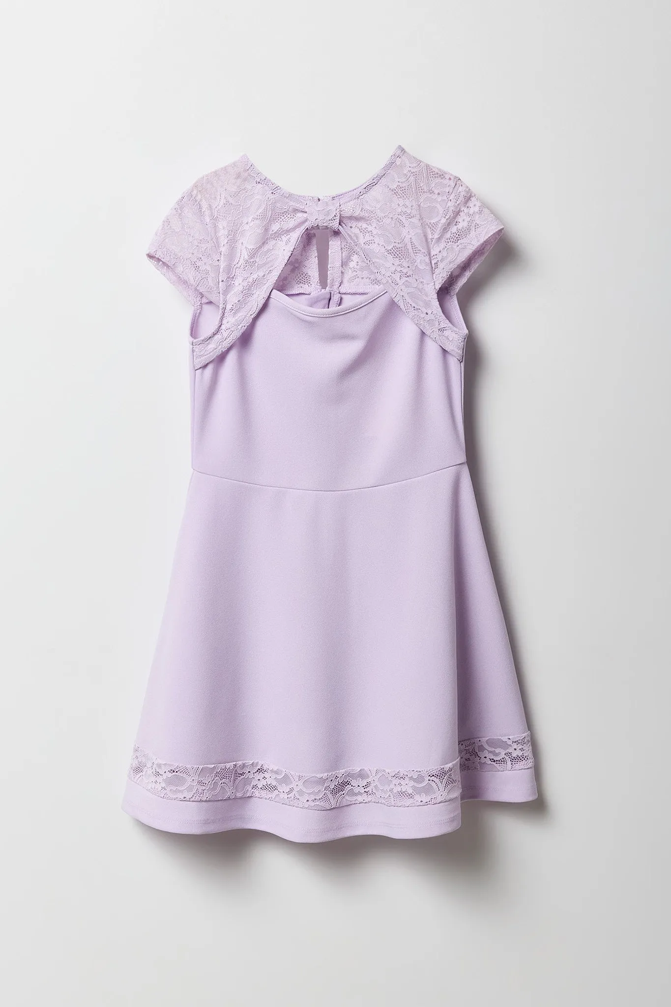 Girls Lace Trim Skater Dress sold by Urban Planet product image thumbnail 5