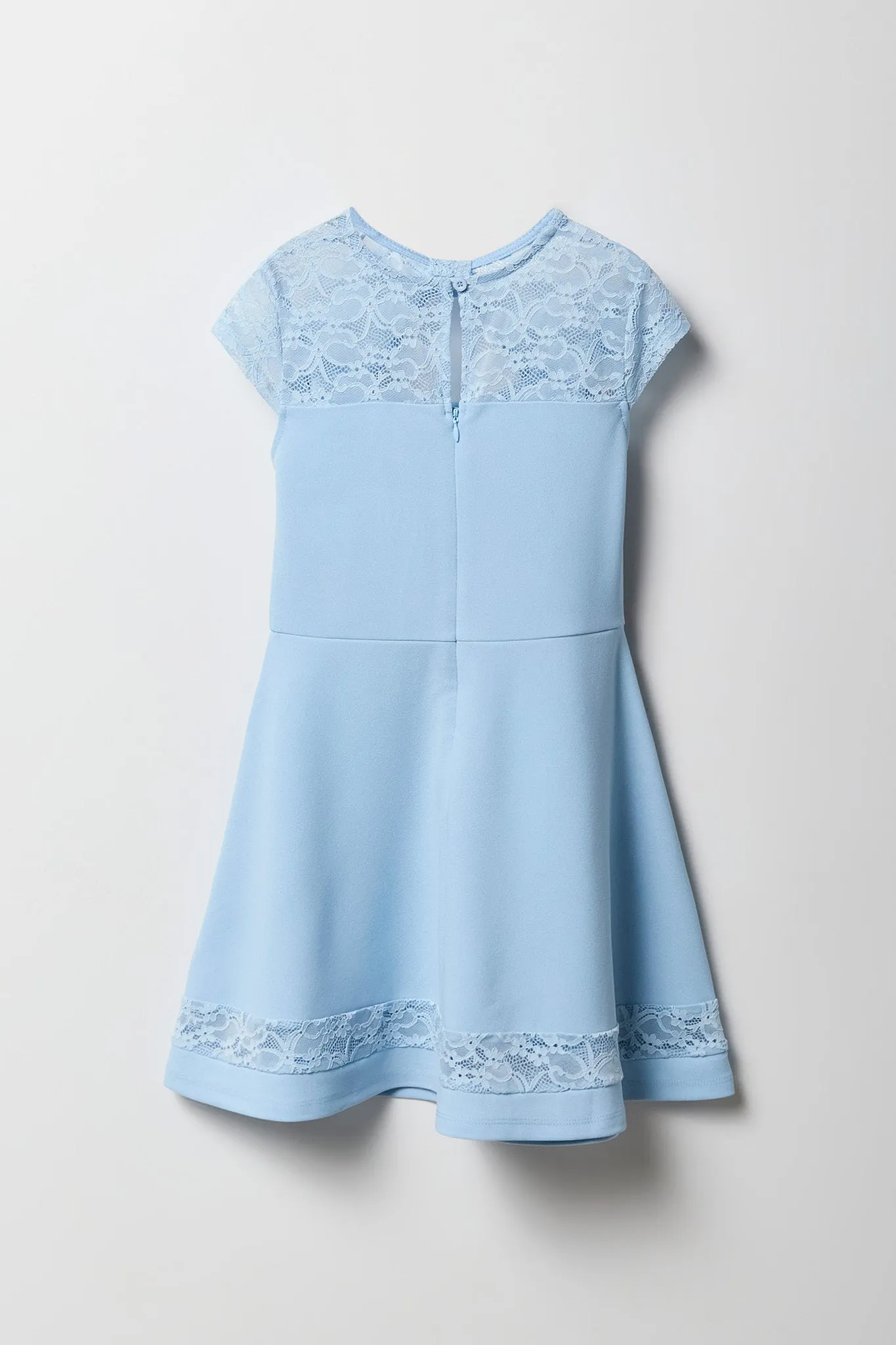 Girls Lace Trim Skater Dress sold by Urban Planet product image thumbnail 2