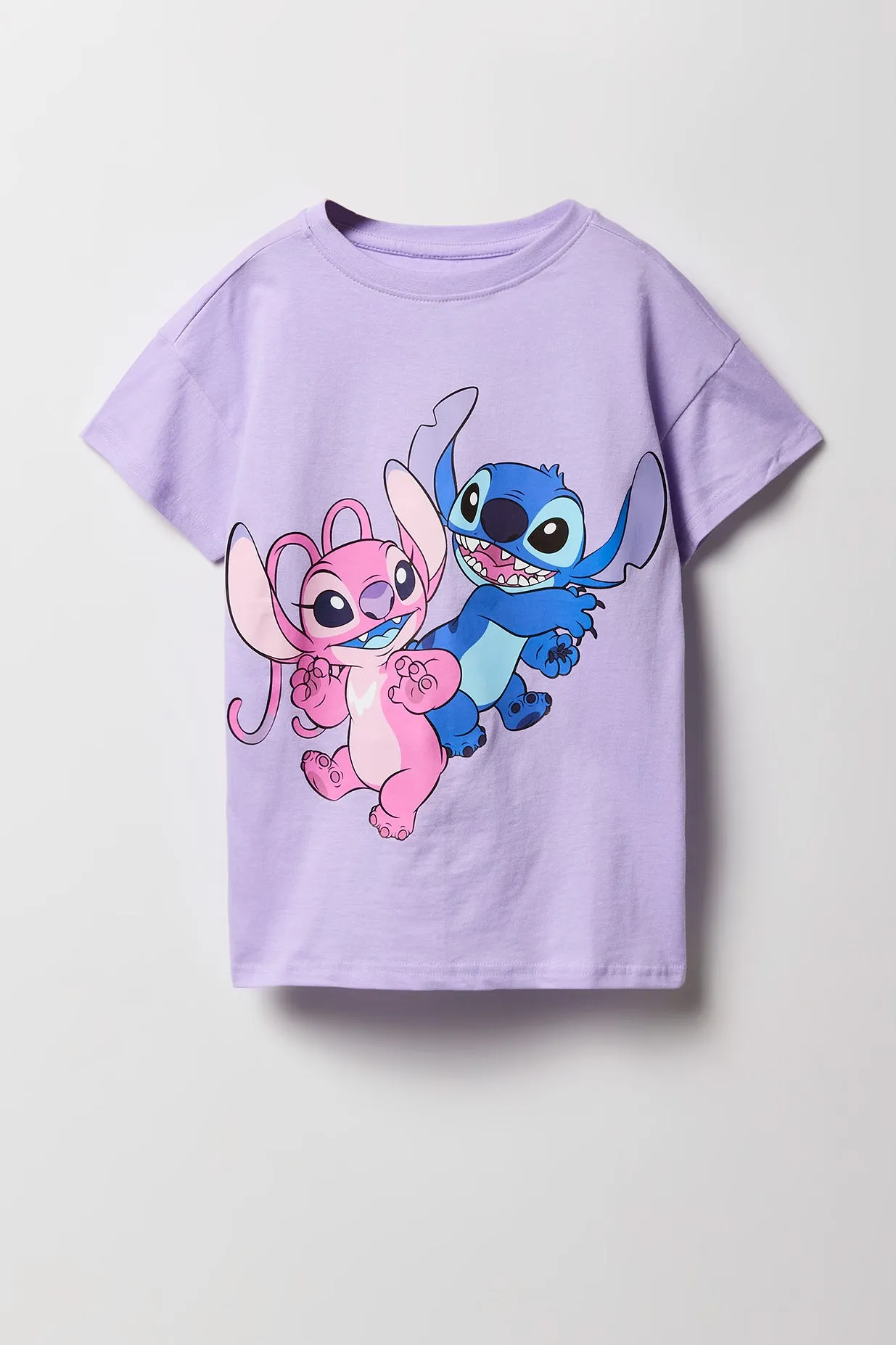 Girls Stitch & Angel Graphic T-Shirt sold by Urban Planet