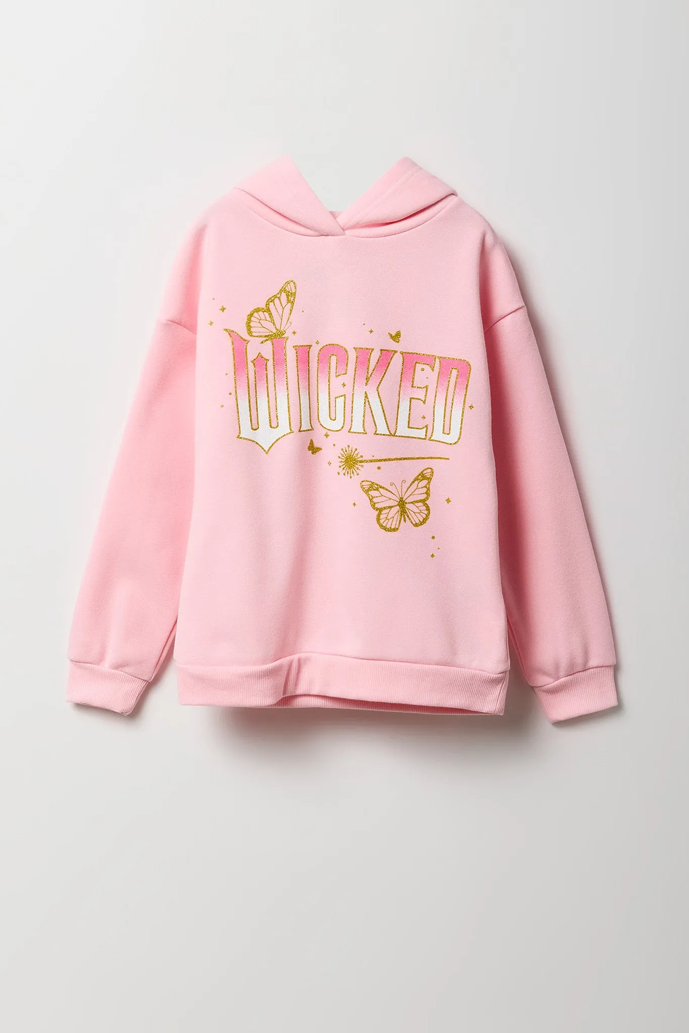 Girls Wicked Graphic Fleece Hoodie sold by Urban Planet