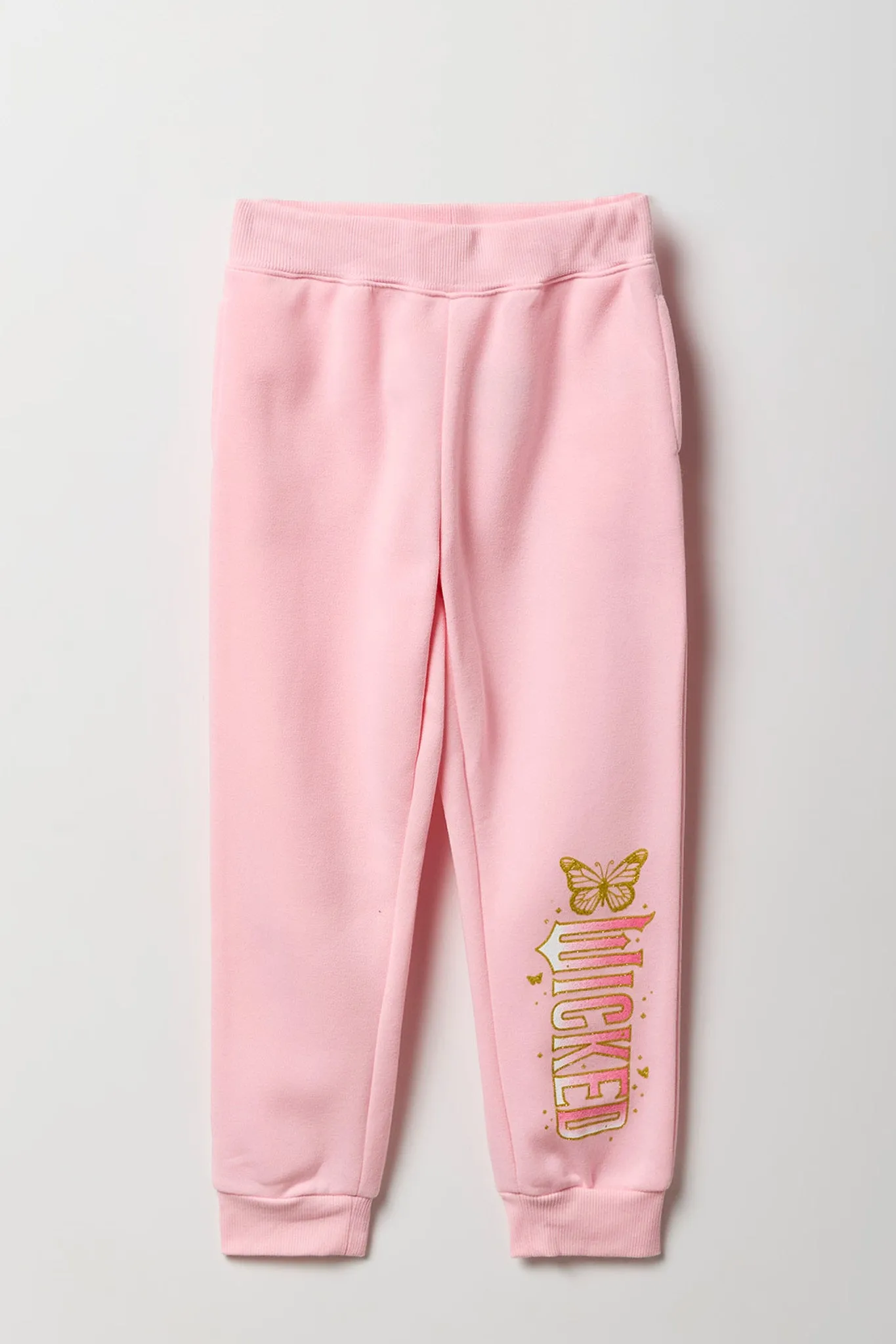 Girls Wicked Graphic Fleece Jogger sold by Urban Planet