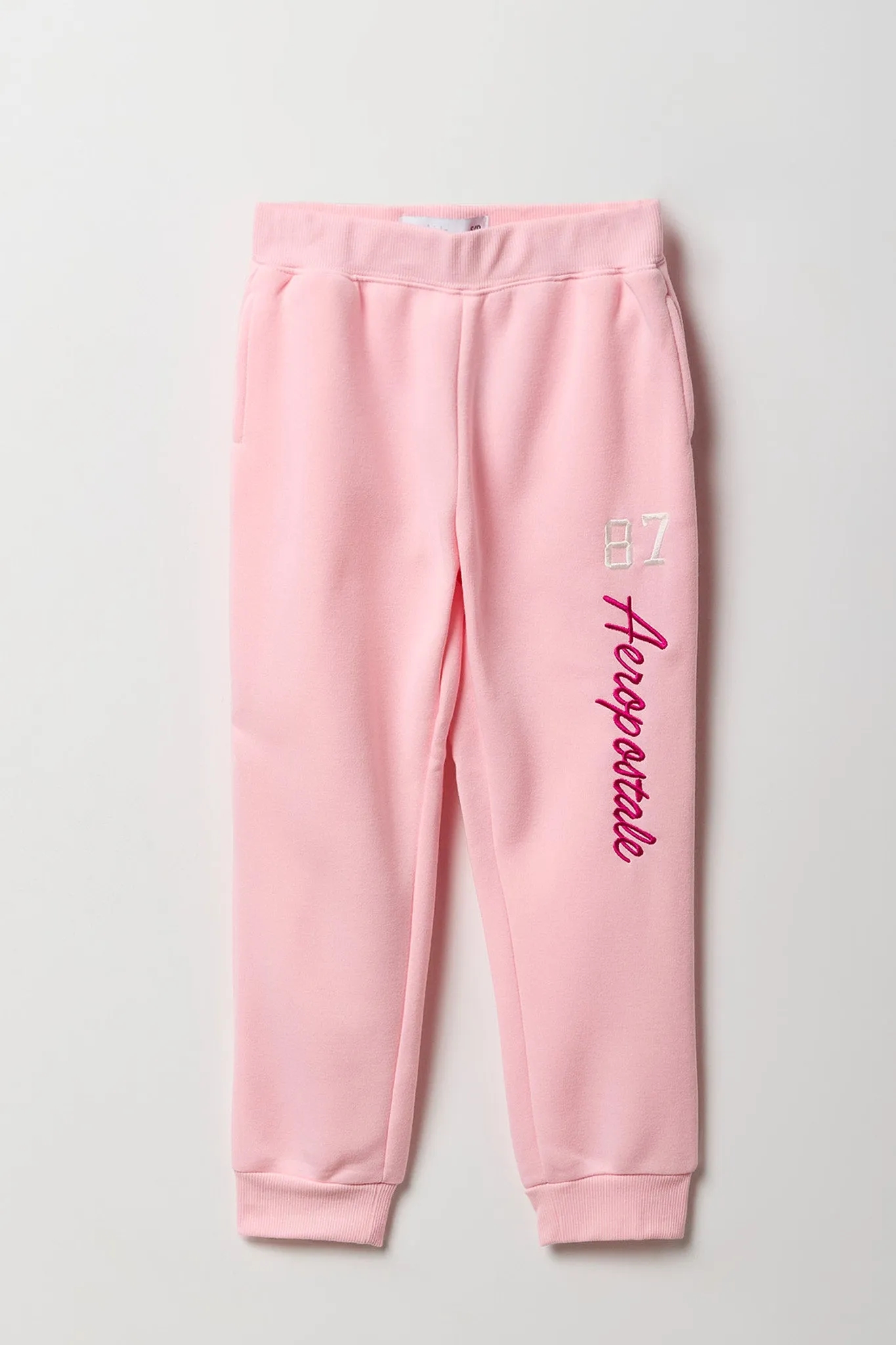 Jogger en molleton rose avec motif brodé Aero pour fille sold by Urban Planet