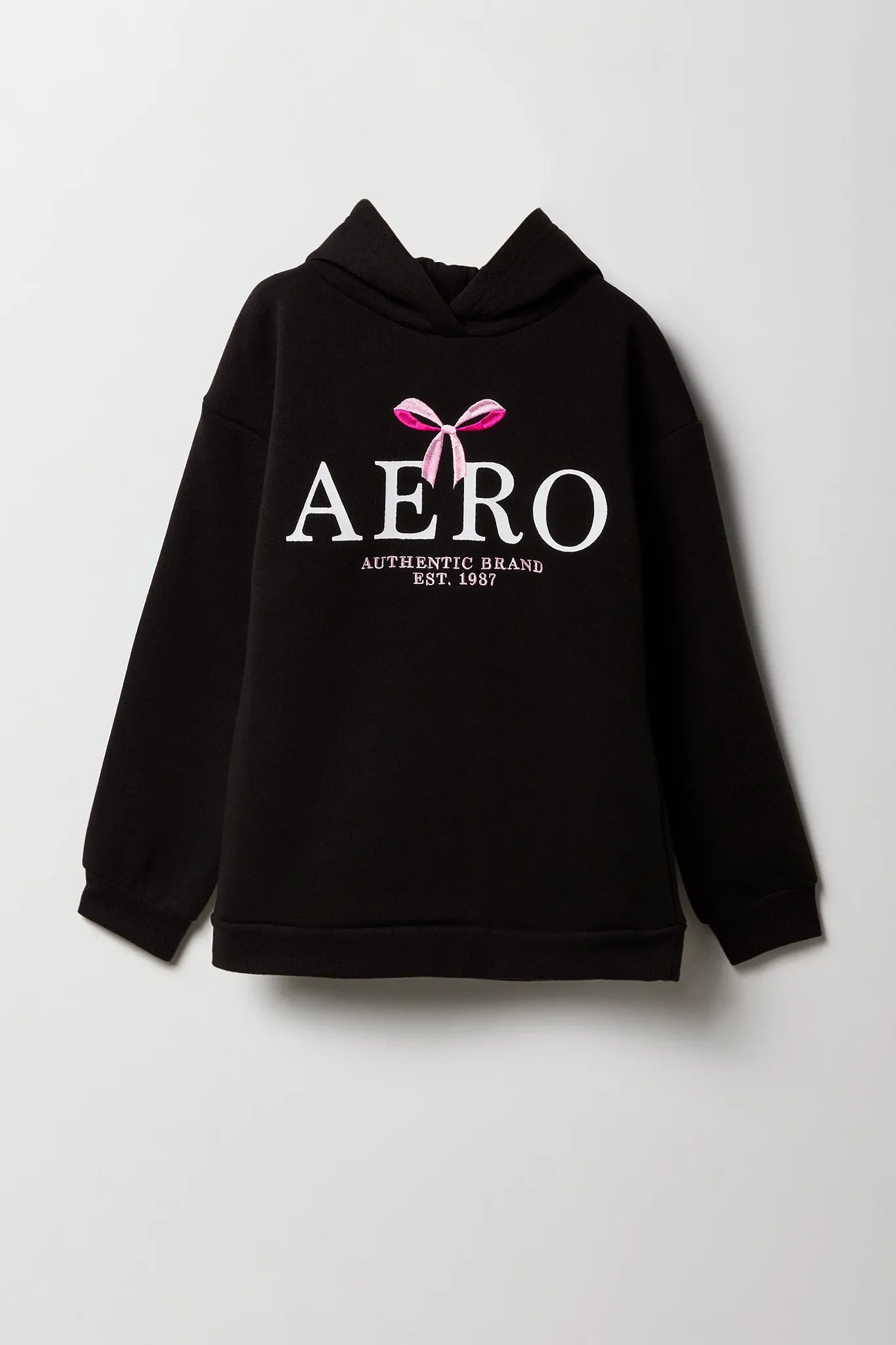 Girls Aero Bow Embroidered Fleece Hoodie sold by Urban Planet