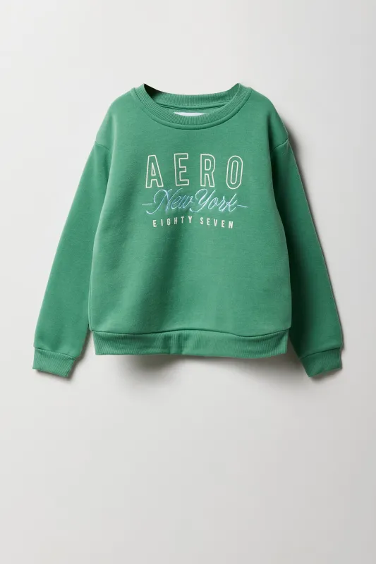 Girls Aero NY Embroidered Fleece Sweatshirt sold by Urban Planet