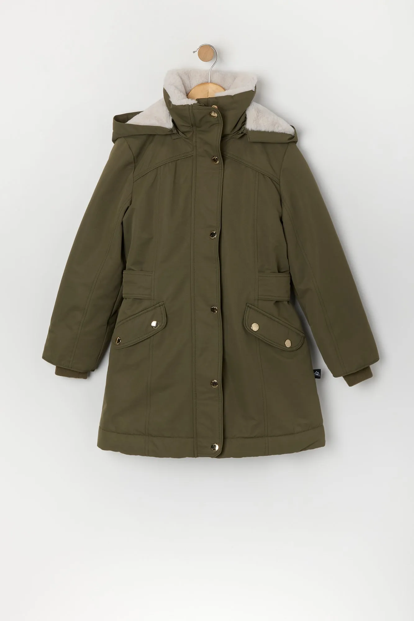 Girls Faux Fur Lined Parka sold by Urban Planet product image thumbnail 2