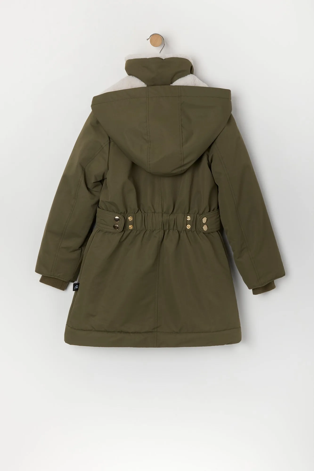 Girls Faux Fur Lined Parka sold by Urban Planet product image thumbnail 3