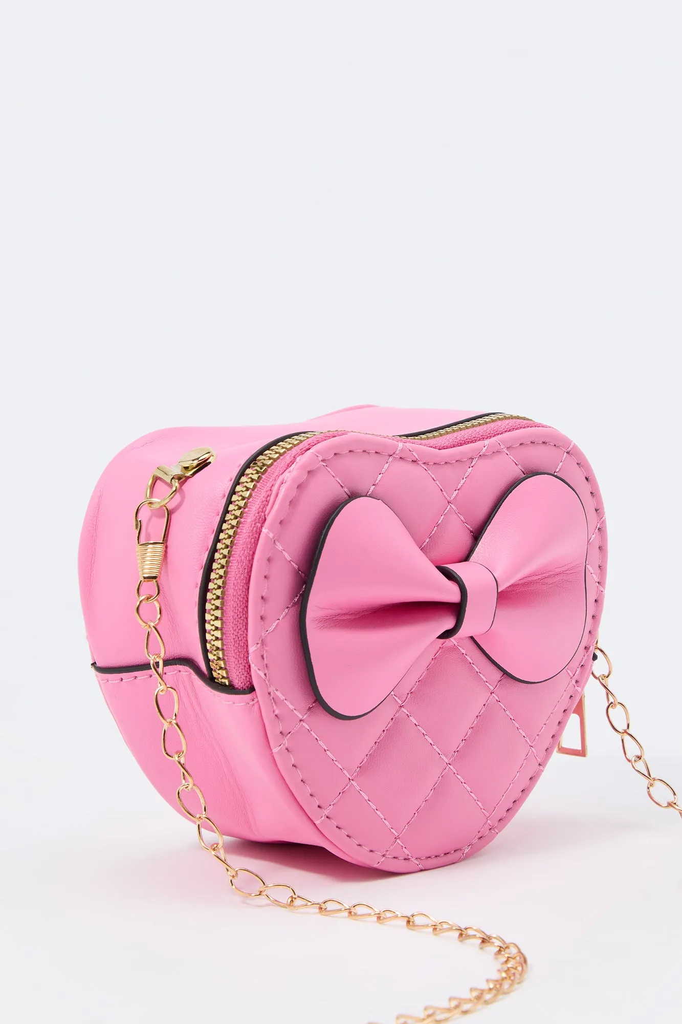 Girls Quilted Bow Heart Purse sold by Urban Planet