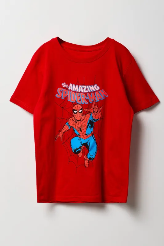 Boys The Amazing Spider-Man Graphic T-Shirt sold by Urban Planet