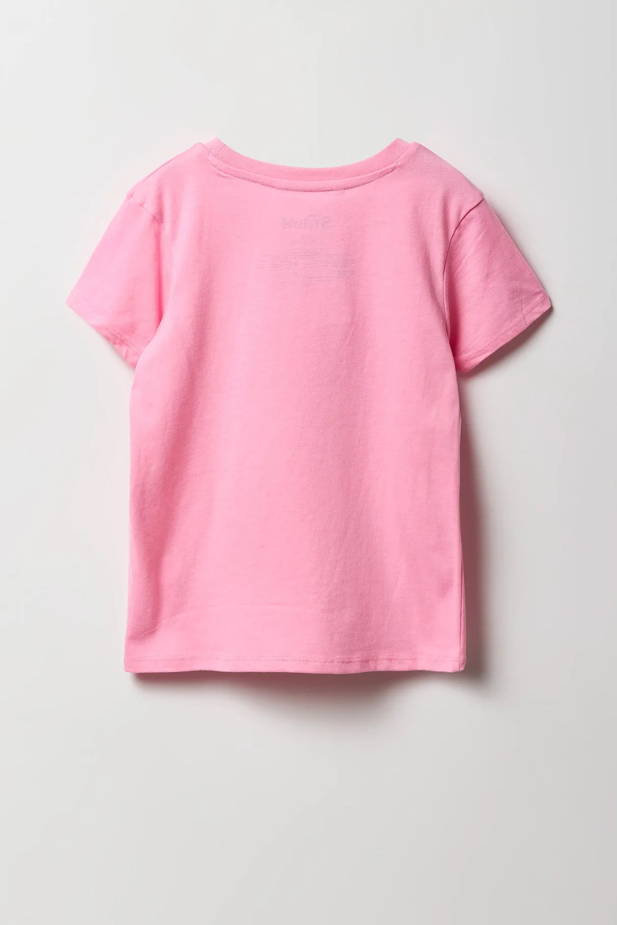 T-shirt rose à imprimé Stitch & Angel pour fille sold by Urban Planet product image thumbnail 2
