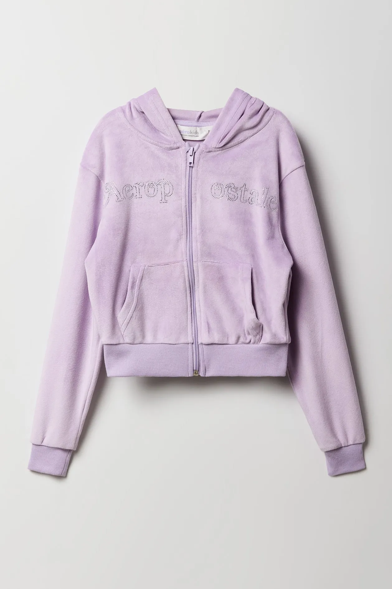 Girls Aeropostale Velour Zip-Up Hoodie sold by Urban Planet