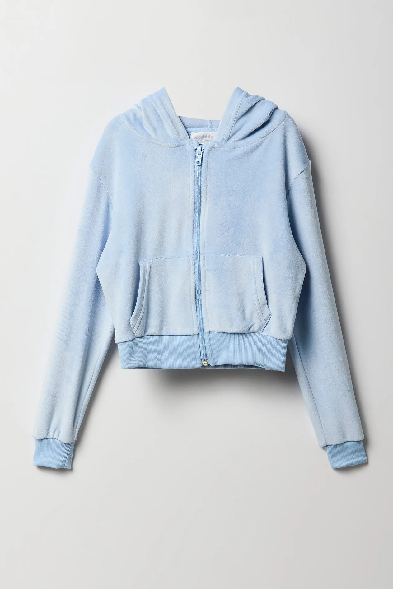 Girls Aeropostale Velour Zip-Up Hoodie sold by Urban Planet product image thumbnail 5