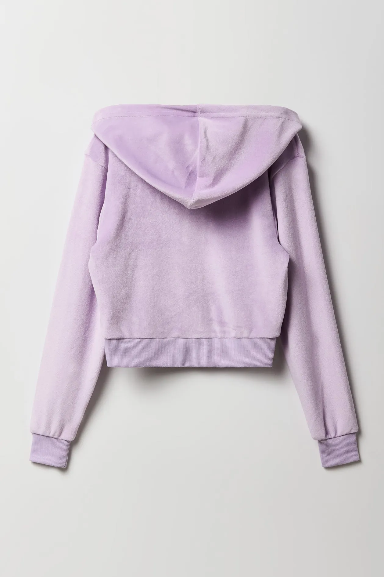Girls Aeropostale Velour Zip-Up Hoodie sold by Urban Planet product image thumbnail 2