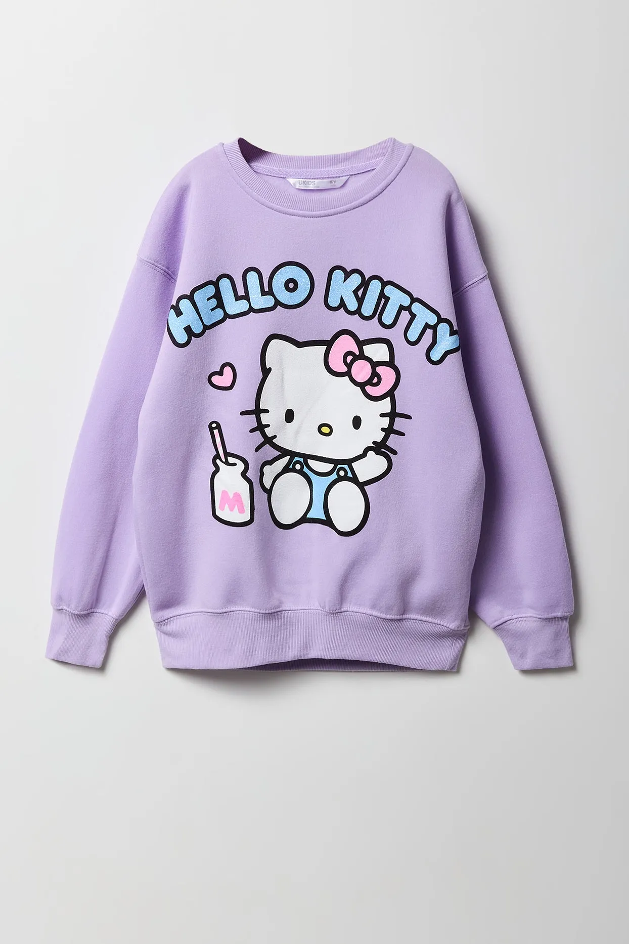 Chandail en molleton à imprimé Hello Kitty Milk pour fille sold by Urban Planet
