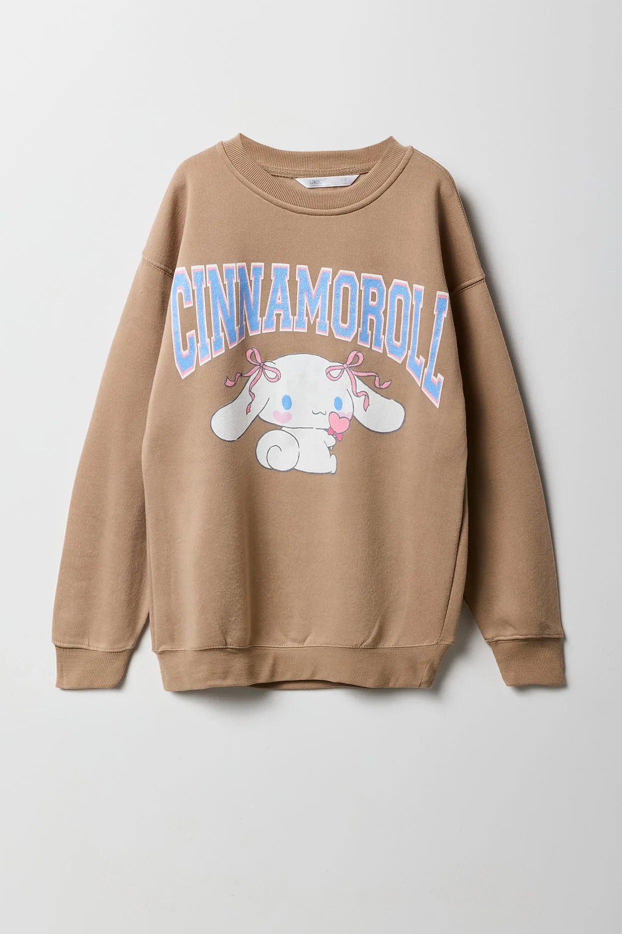 Girls Brown Cinnamoroll Graphic Fleece Sweatshirt sold by Urban Planet